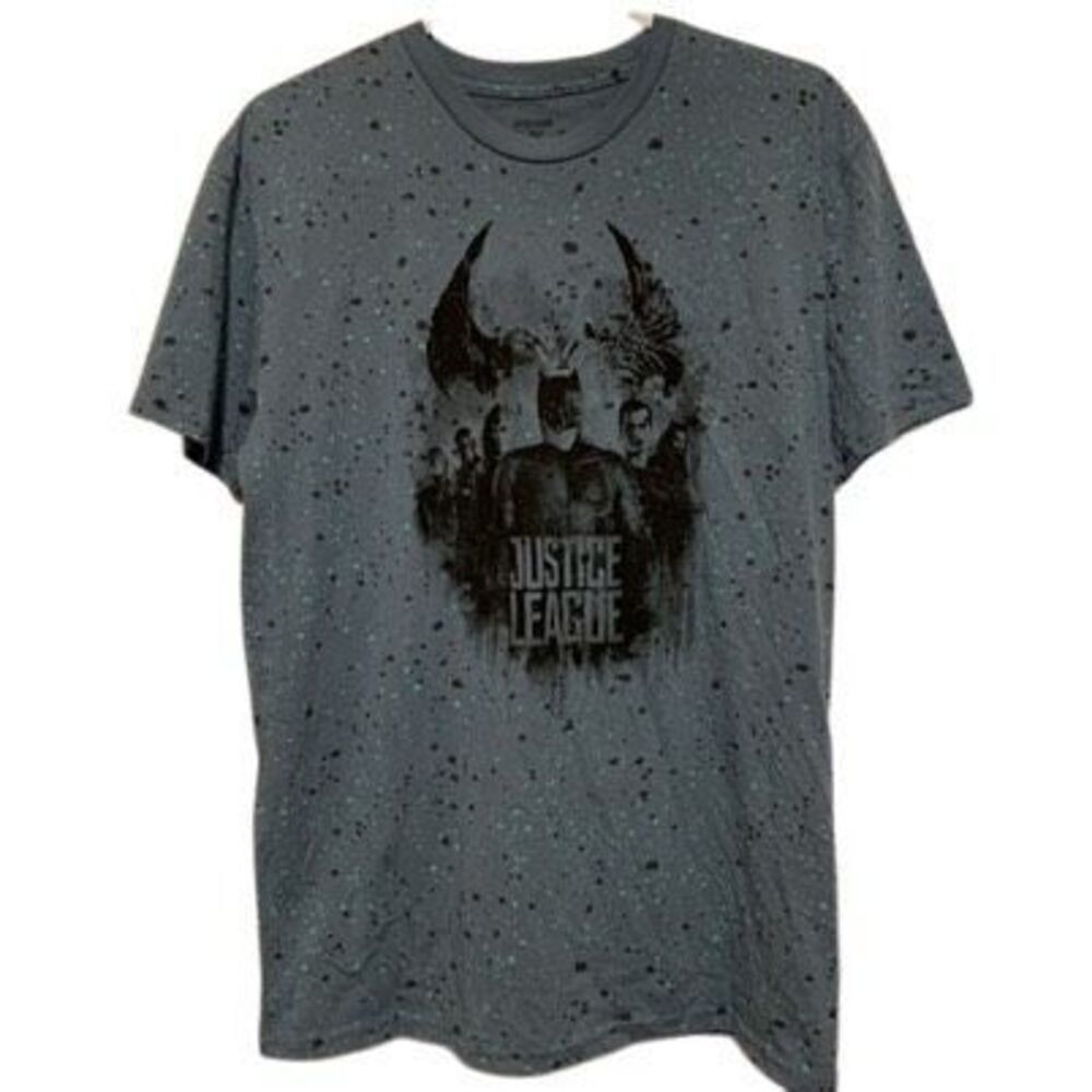 Justice League Size Large Spotted Blue T-Shirt